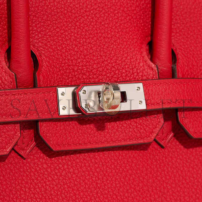 H**me5 birkin 25 togo rouge de coeur palladium hardware (25*20*13cm)